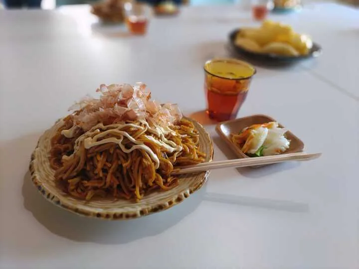 みんなで作った焼きそば